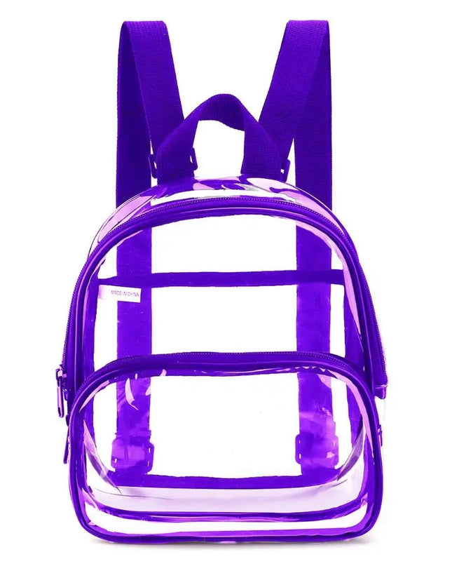 Transparenter Schulrucksack Lila unter 20L