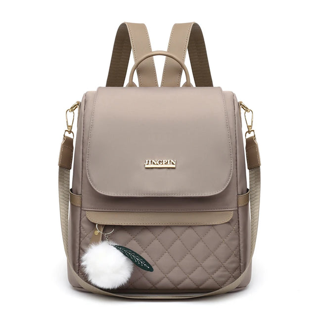 Damen Rucksack fuer Uni & Alltag Khaki