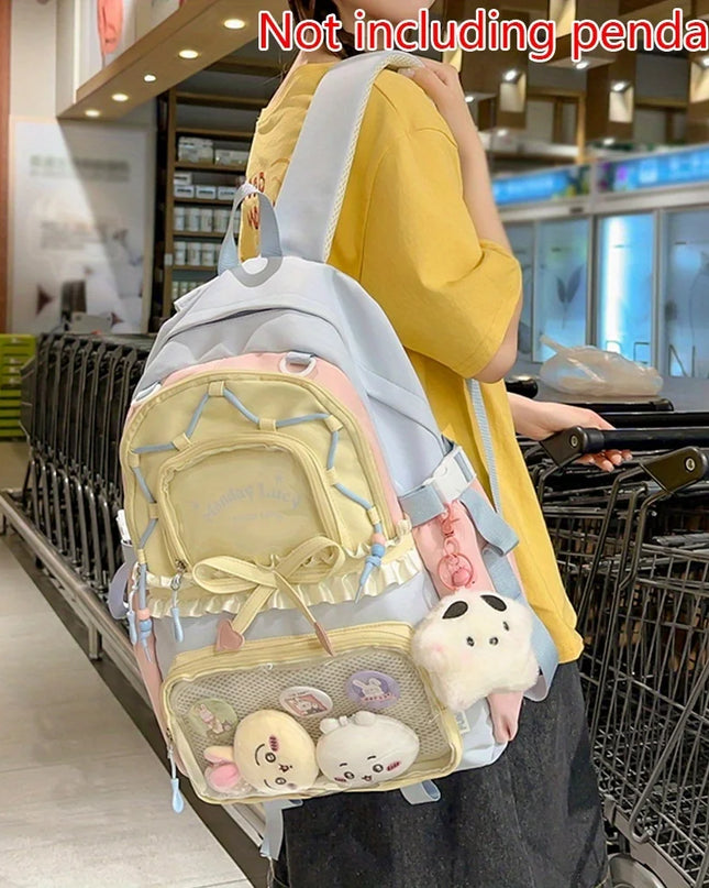 Leichter Schulrucksack Set mit Schleife