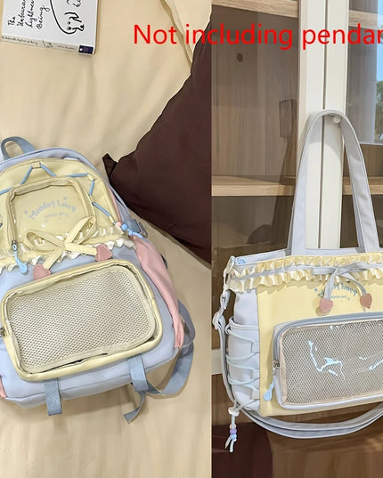 Leichter Schulrucksack Set mit Schleife