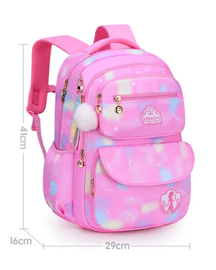 Schulrucksack für Teenager & Mädchen Pink S