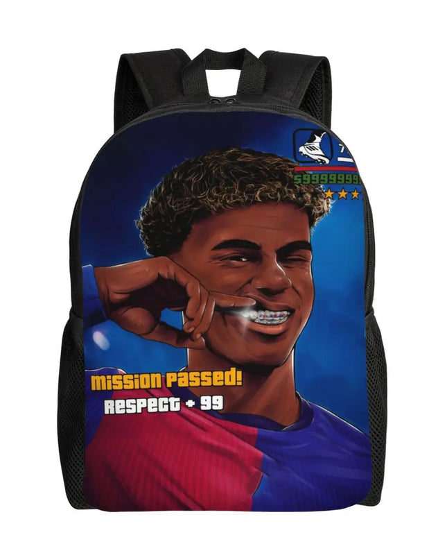 Schulrucksack fuer Kinder mit Sports-Motiv