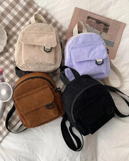 Mini Cord Rucksack für Studierende