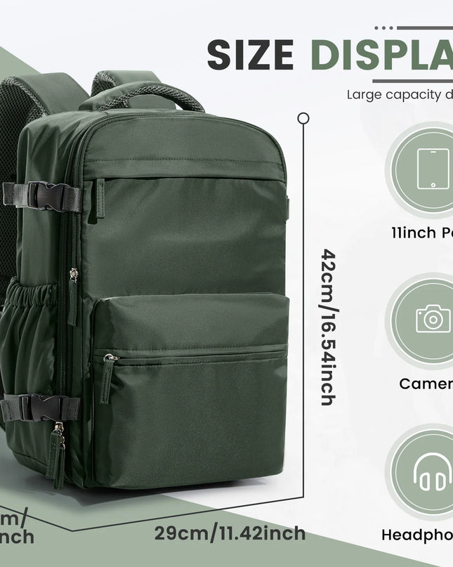 Leichter Laptop Rucksack Grün 20-35L