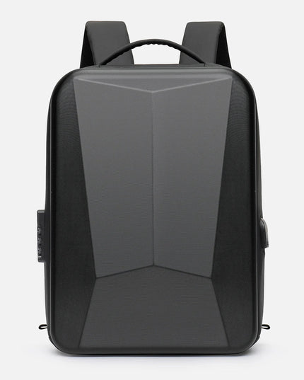 Business Rucksack erweiterbar Schwarz