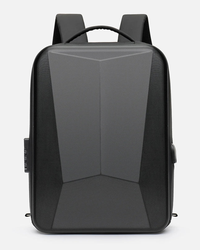 Business Rucksack erweiterbar Schwarz