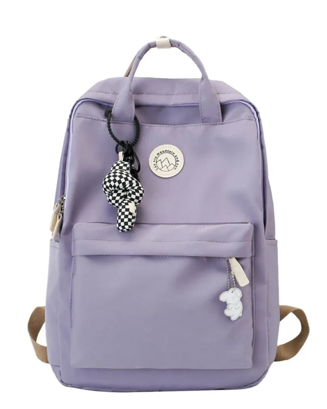 Uni Rucksack Nylon Lila – wasserdicht