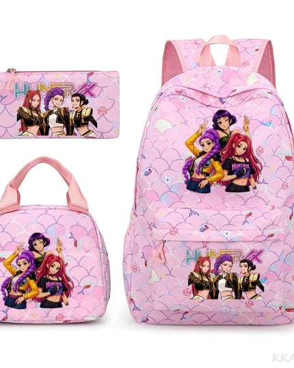 Schulrucksack Set mit Lunch Bag "Color 6"