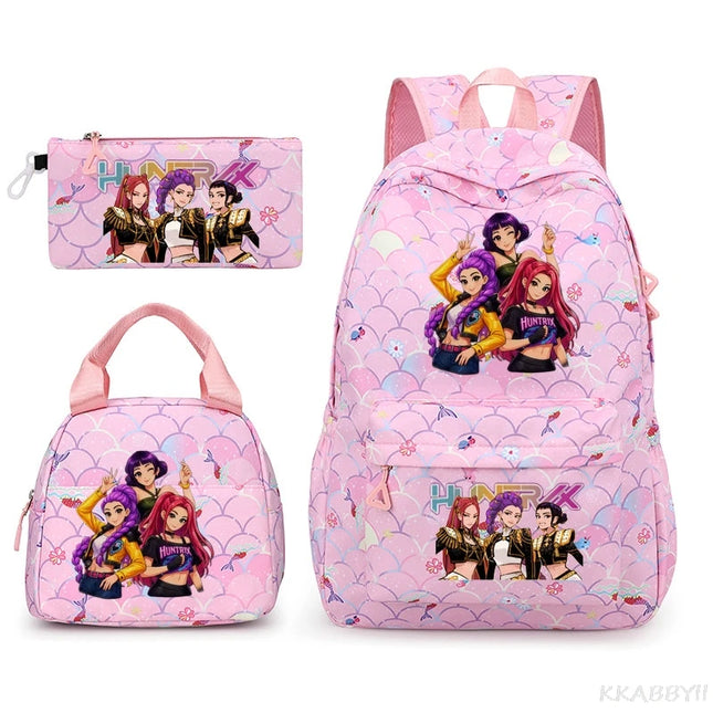 Schulrucksack Set mit Lunch Bag "Color 6"