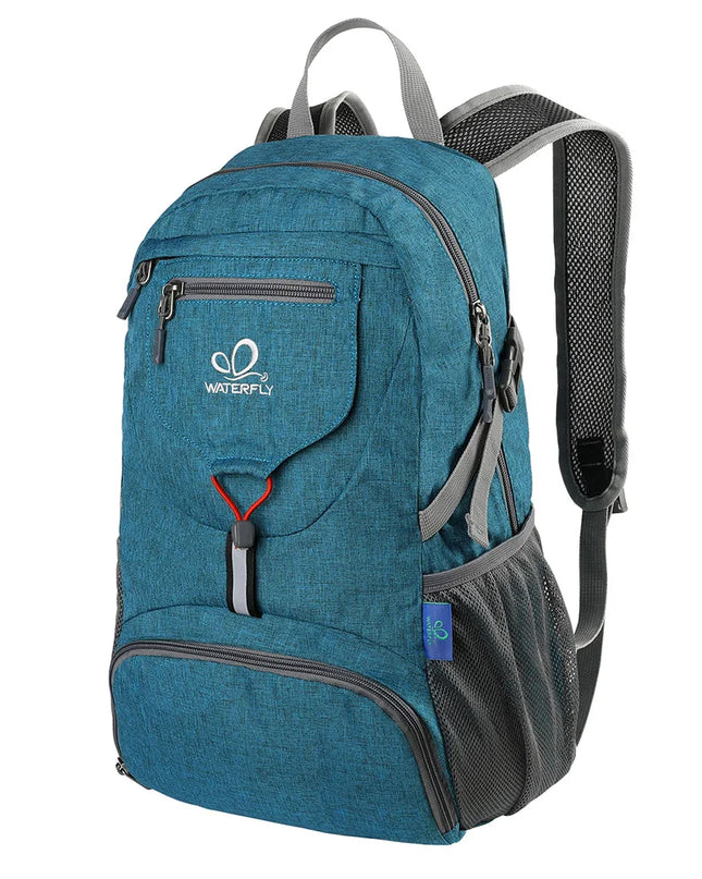 Leichter Faltrucksack 20L Petrolblau