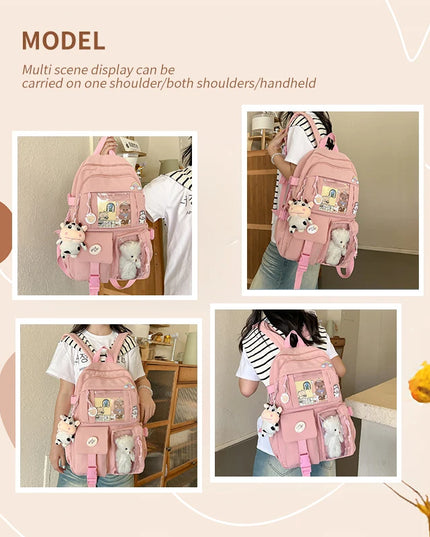 Schulrucksack fuer Maedchen - Multi-Pocket