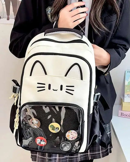 Maedchen Rucksack mit Transparentfach