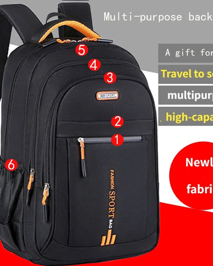 Schulrucksack Grossvolumig – Schwarz