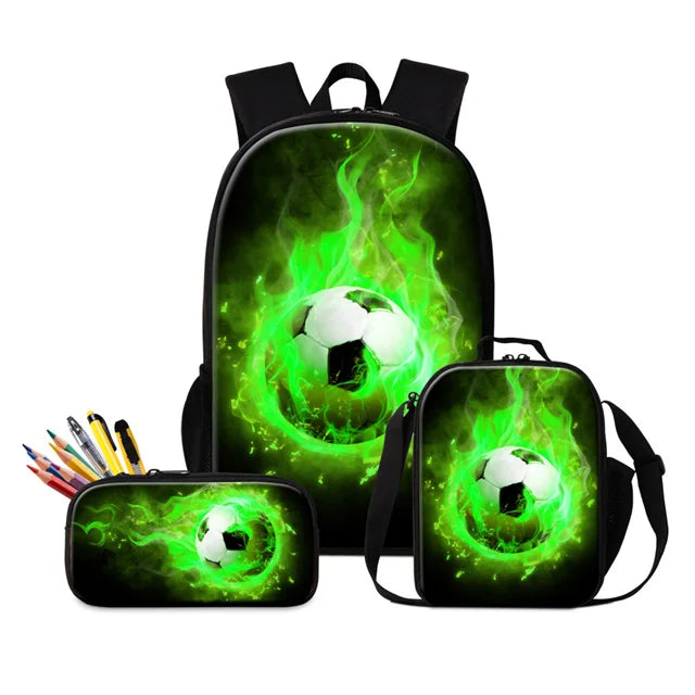 Schulrucksack Fußball Design