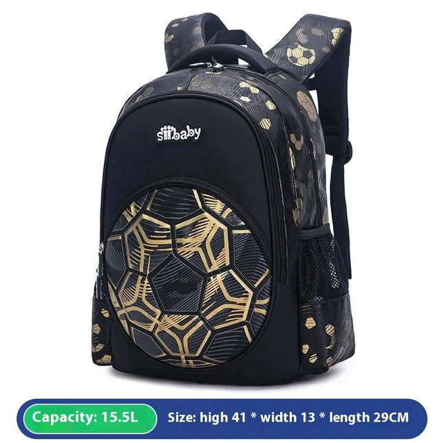 Schulrucksack Jungen mit Fussball-Design