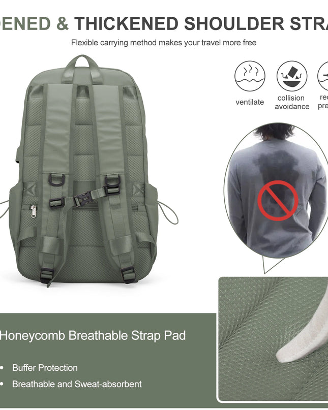 Uni Rucksack Schwarz mit USB-Ladefunktion