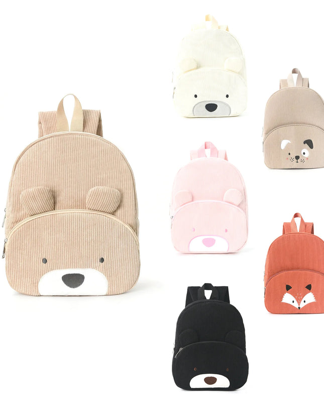 Schulrucksack mit Namen – Bär Pink
