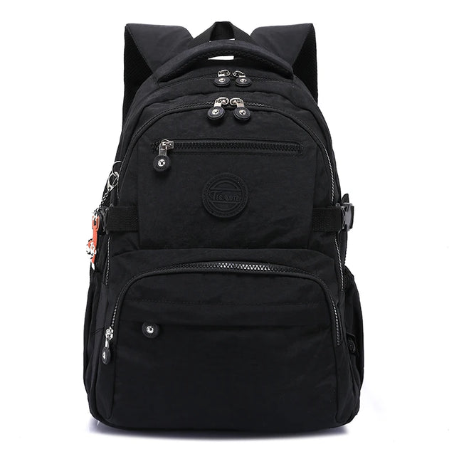 Schulrucksack mit Laptopfach Schwarz