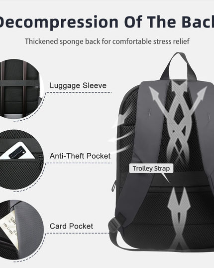 Business Laptop Rucksack 17 Zoll mit USB