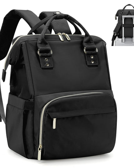 Laptop Rucksack Damen mit USB-Anschluss Beige
