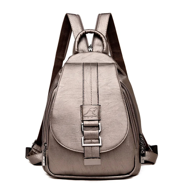 Damen Rucksack aus Leder für Alltag & Uni
