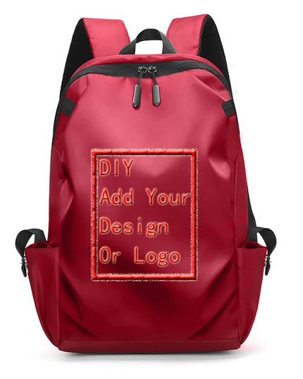 Schulrucksack Unisex mit USB-Anschluss Rot