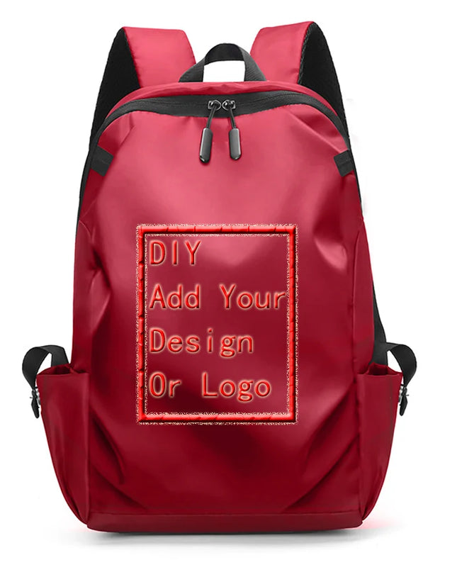 Schulrucksack Unisex mit USB-Anschluss Rot