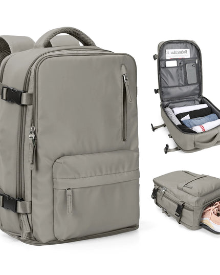 Reise Rucksack 20-35L Handgepaeck grau