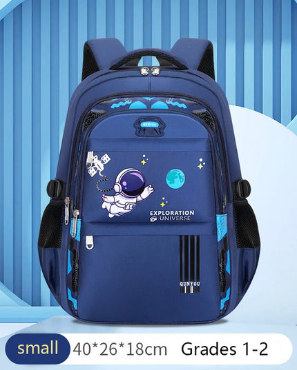 Schulrucksack Astronaut Jungen Blau