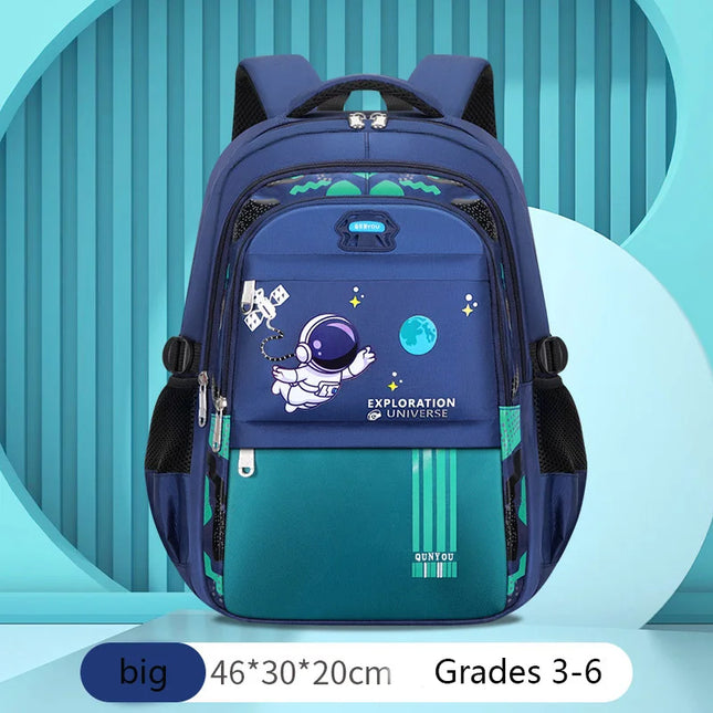 Schulrucksack Astronaut Jungen Grün