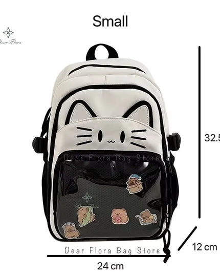 Maedchen Rucksack mit Transparentfach