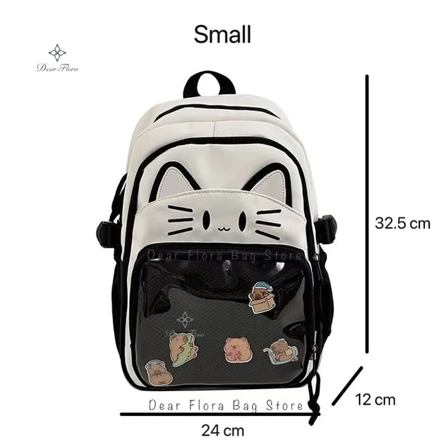 Maedchen Rucksack mit Transparentfach